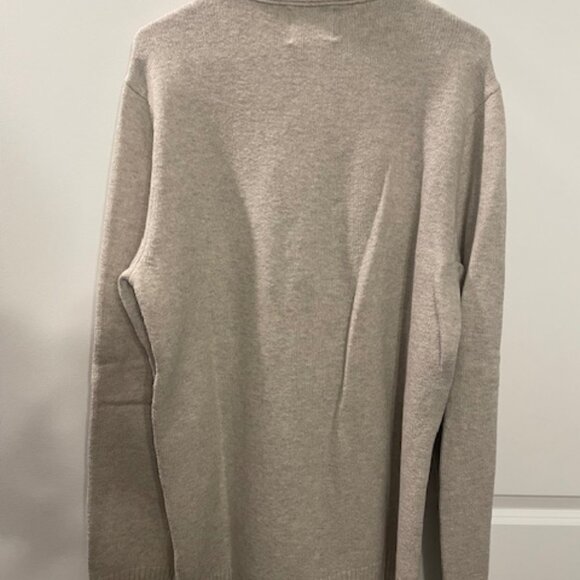 OLD NAVY, BUTTON NECK, COLLARED, SWEATER, LARGE **TALL**, BEIGE - Picture 4 of 4